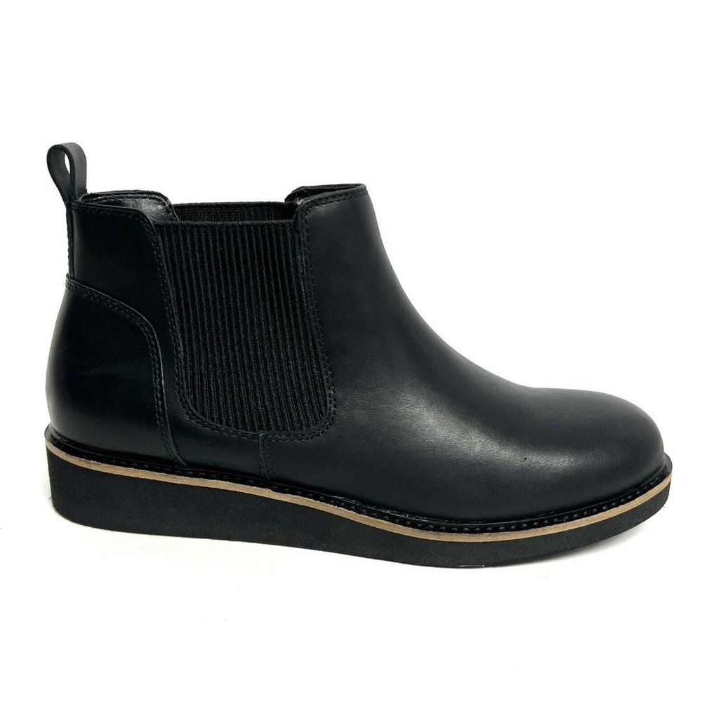 Softwalk Womens Wildwood Chelsea Boot Black Size 8 N